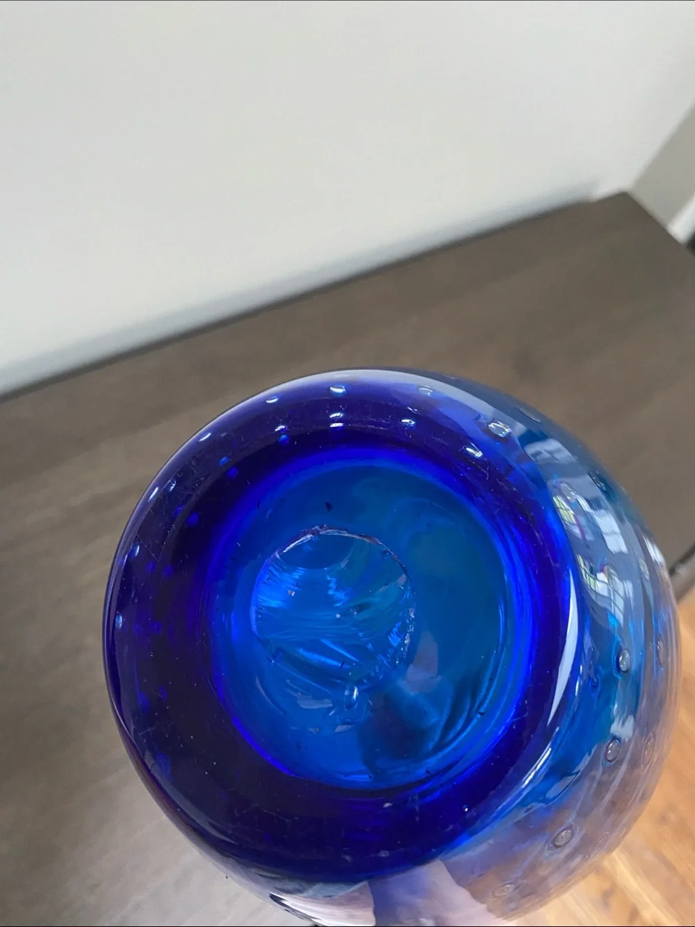 Blenko Cobalt Blue Glass Vase
